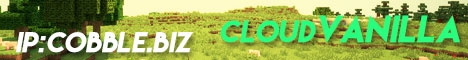 CloudVanilla - SERVER JUST RESET! Minecraft server banner