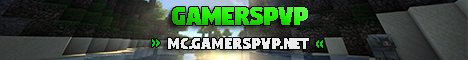 GamersPVP Minecraft server banner