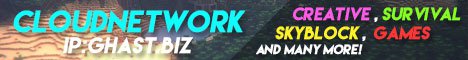 GhastNetwork Minecraft server banner