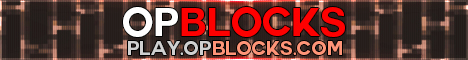 OPBlocks Minecraft server banner