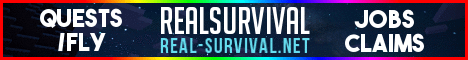 💎Real-Survival 💎 Minecraft server banner