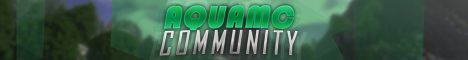 AquaMC SkyBlock Minecraft server banner