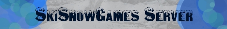 SkiSnowGames Minecraft server banner