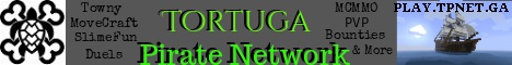 Tortuga Pirate Network Minecraft server banner