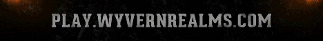 Wyvern Realms Minecraft server banner