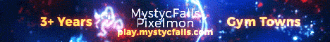 MystycFalls Pixelmon Minecraft server banner
