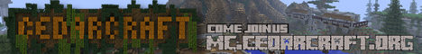 CedarCraft Minecraft server banner