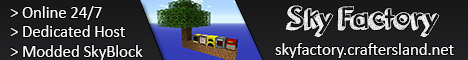 SkyFactory2 by CraftersLand - [Modded Sk Minecraft server banner