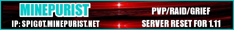 MinePurist Minecraft server banner