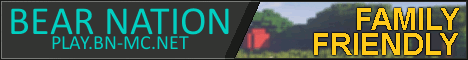 Bear Nation Minecraft server banner